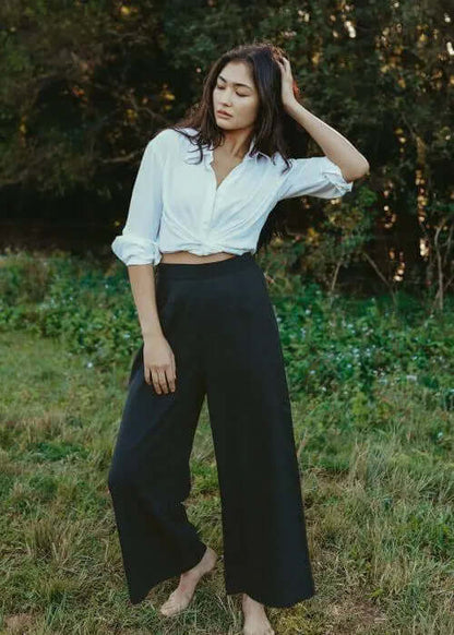 The Lost Tencel Pant Navy by Tasi Travels Tasi Travels
