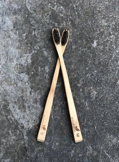 Toothbrush - bamboo charcoal fibre bristles Eco Toothbrush