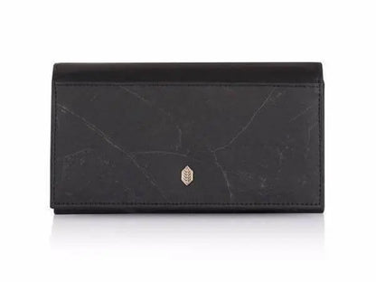 Vegan Leaf leather foldover wallet Thamon