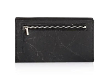 Vegan Leaf leather foldover wallet Thamon