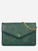 Vegan bag with chain made of leaves Margot Thamon