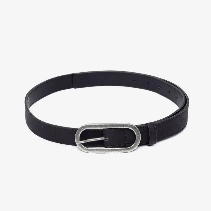 Women's Vegan Black Cork Belt 25mm by Artelusa Artelusa