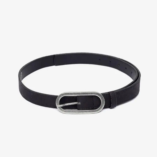 Women's Vegan Black Cork Belt 25mm by Artelusa Artelusa